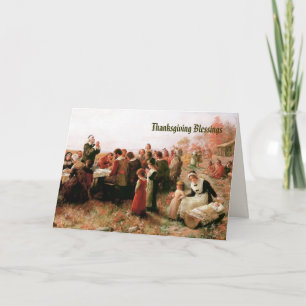 Thanksgiving Blessings. Fine Art  Holiday Card