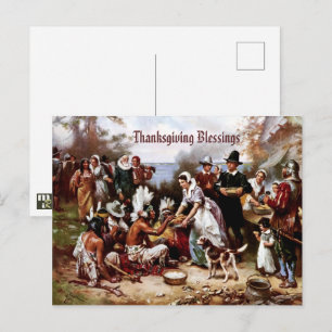 Thanksgiving Blessings. Fine Art Postcard