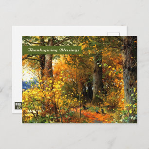 Thanksgiving Blessings. Fine Art Postcard