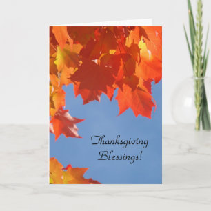 Thanksgiving Blessings! greeting Cards Holidays