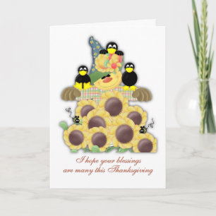 Thanksgiving Blessings Holiday Card