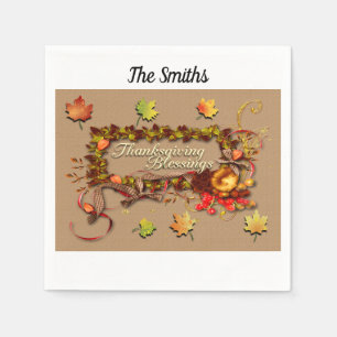 Thanksgiving Blessings Napkin
