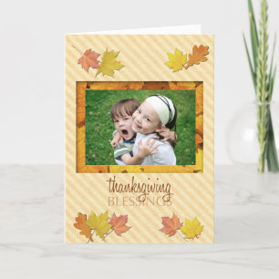 Thanksgiving Blessings Photo Card