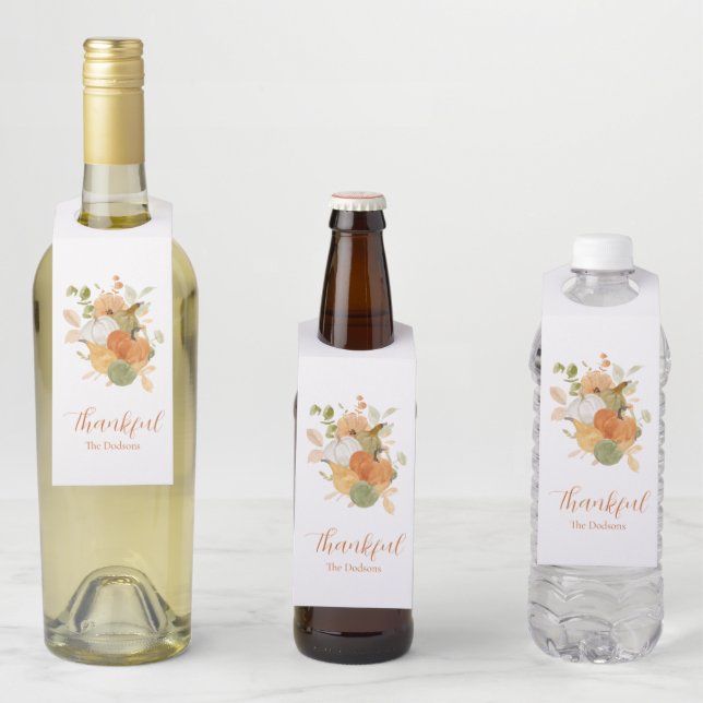 Thanksgiving Bottle Tag (In Situ)