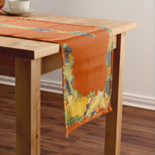 Thanksgiving Bountiful Harvest Cloth Table Runner