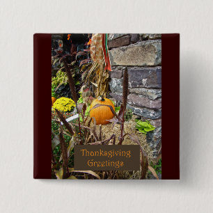 Thanksgiving Bounty 15 Cm Square Badge