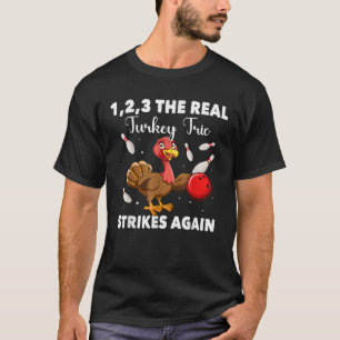 Thanksgiving Bowling Player Bowler Turkey Bowling T-Shirt