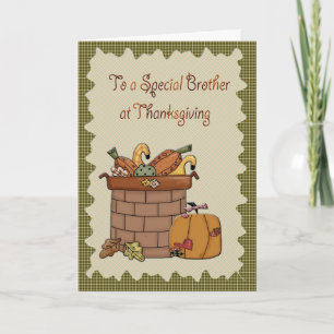 Thanksgiving Brother Holiday Card