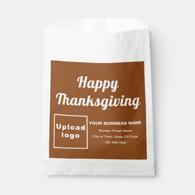 Thanksgiving Business Brown Background Paper Bag (Front)