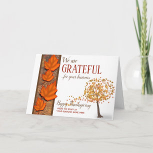 Thanksgiving Business Greeting Cards -