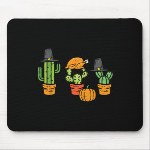 Thanksgiving Cactus Cute Succulent Plant Fall Men  Mouse Mat