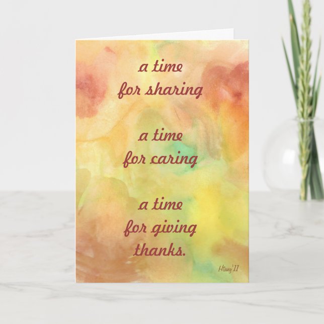 thanksgiving card (Front)