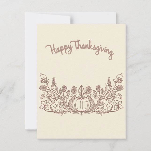 Thanksgiving Card (Front)
