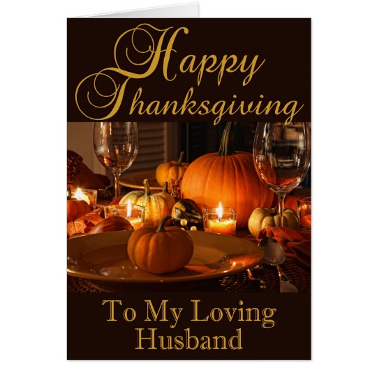 Thanksgiving Card for Husband