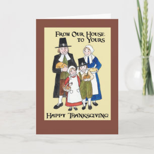 Thanksgiving Card 'From Our House to Yours'