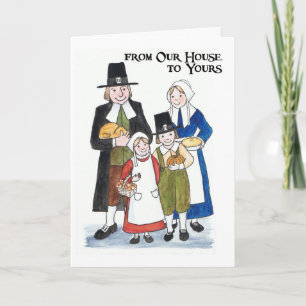 Thanksgiving Card 'From Our House to Yours'