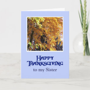 Thanksgiving Card to Customise - Autumn Foliage