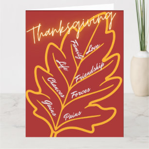 Thanksgiving Cards - RED 