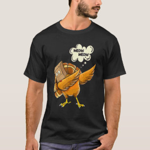 Thanksgiving Cat Fake Cat Meow Thanksgiving Turk T-Shirt