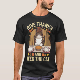 Thanksgiving Cat family T-Shirt