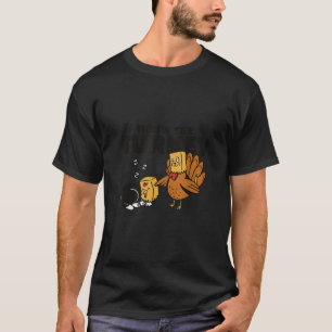 Thanksgiving Cat Funny Fake Cat Thanksgiving Turke T-Shirt
