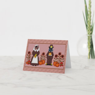 Thanksgiving Cats Holiday Card