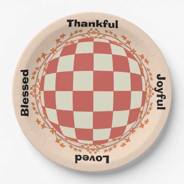 Thanksgiving Celebration Tableware Paper Plate (Front)