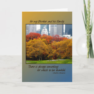 Thanksgiving Central Park for Brother & his Family Holiday Card