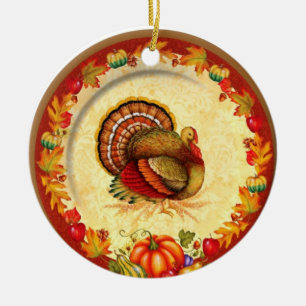 Thanksgiving Ceramic Tree Decoration