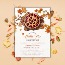 Thanksgiving Cherry Cutie Pie Fall Baby Shower