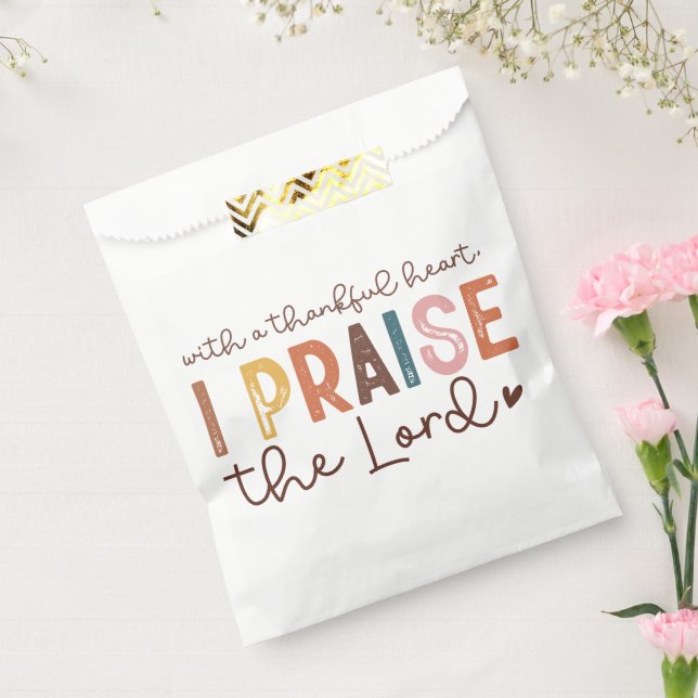 Thanksgiving Christian Quote  Favour Bags (Sealed)