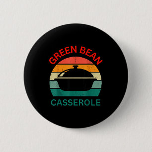 Thanksgiving Christmas Funny Green Bean Cerole Des 6 Cm Round Badge