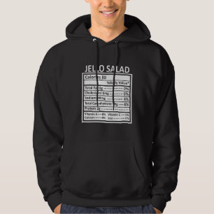 Thanksgiving Christmas Funny Jello Salad Nutrition Hoodie