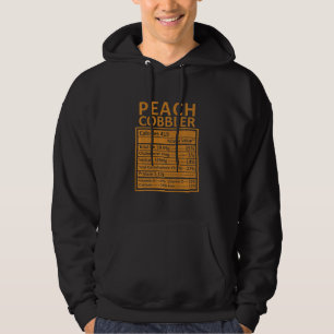 Thanksgiving Christmas Funny Peach Cobbler Nutriti Hoodie