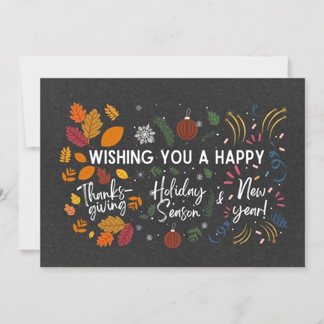 THANKSGIVING, CHRISTMAS, NEW YEAR | Multi Holiday (Front)
