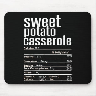 Thanksgiving Christmas Sweet Potato Cerole Nutriti Mouse Mat