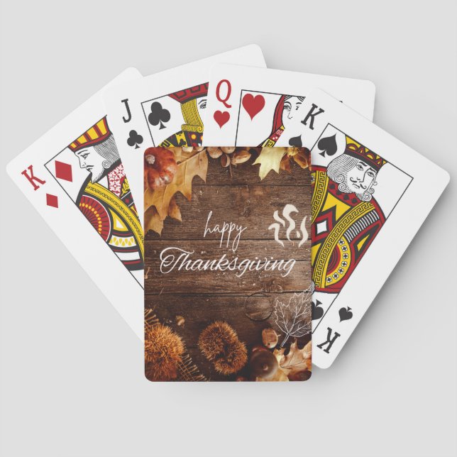 Thanksgiving Classic Playing Cards (Back)