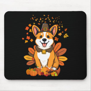 Thanksgiving Corgi Dog Turkey 1 Mouse Mat