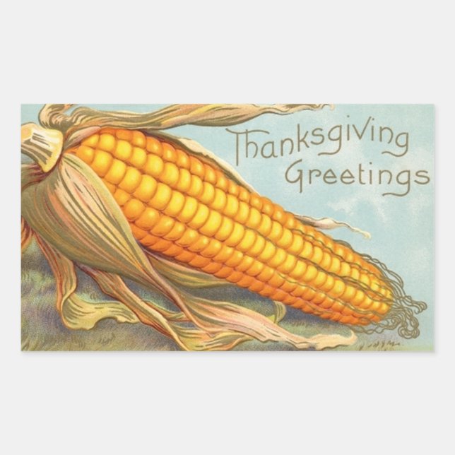 Thanksgiving corn sticker (Front)