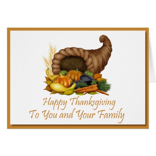 Thanksgiving Cornicopia (Front Horizontal)
