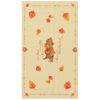 Thanksgiving Cornucopia Blessing Prayer Tablecloth