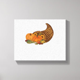 Thanksgiving Cornucopia Classic T-Shirt Canvas Print