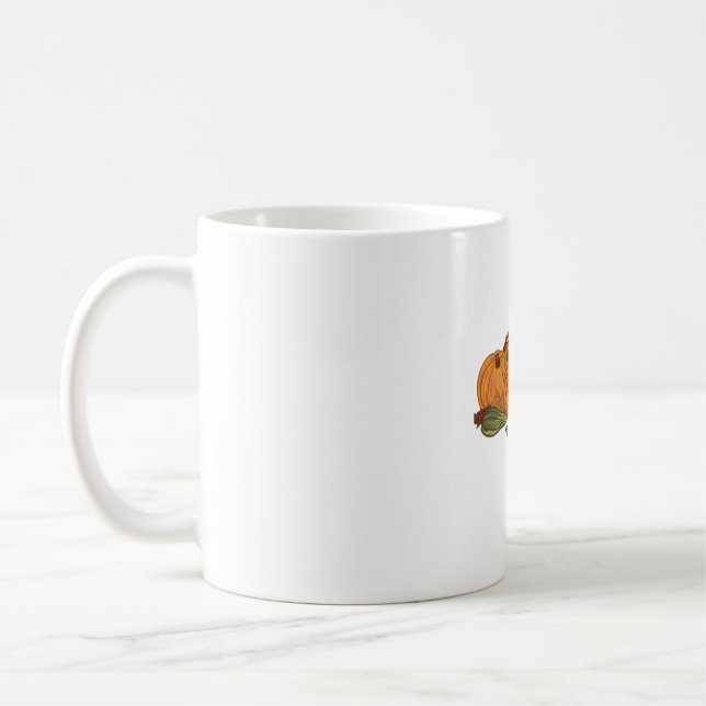 Thanksgiving Cornucopia Classic T-Shirt Coffee Mug (Left)