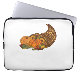 Thanksgiving Cornucopia Classic T-Shirt Laptop Sleeve