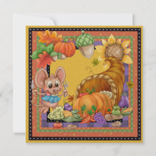 Thanksgiving Cornucopia Invitation - SRF