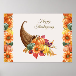 Thanksgiving Cornucopia Poster