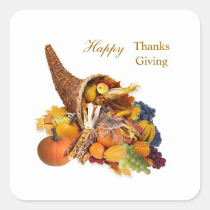 Thanksgiving Cornucopia Sticker