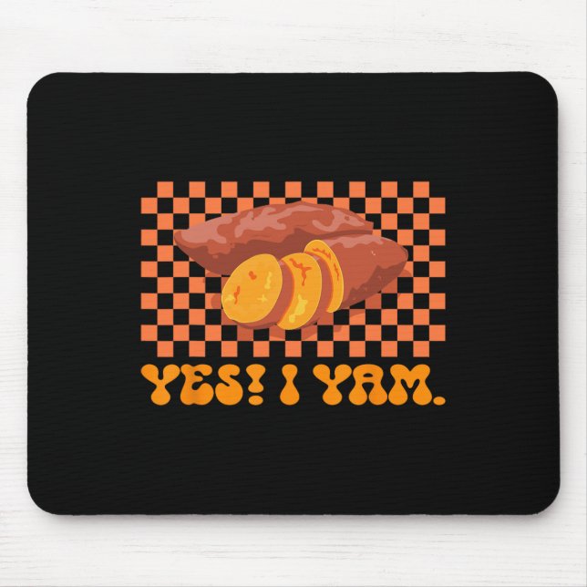 Thanksgiving Couple Matching She Is My Sweet Potat Mouse Mat (Front)