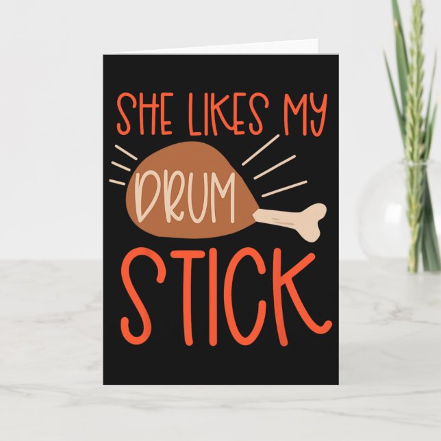 Thanksgiving Couples Turkey Breast She Likes My Dr Card (Front)