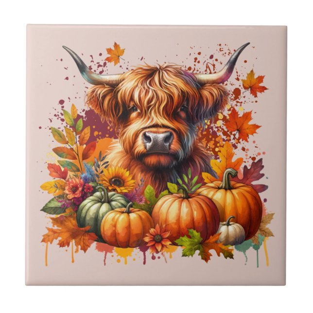 Thanksgiving Cow Tile (Front)